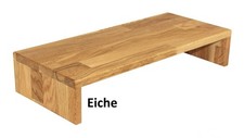 Tischaufsatz, 52 x 22,5 x 10cm, EICHE Massivholz, geölt, TFT, Bildschirmerhöher