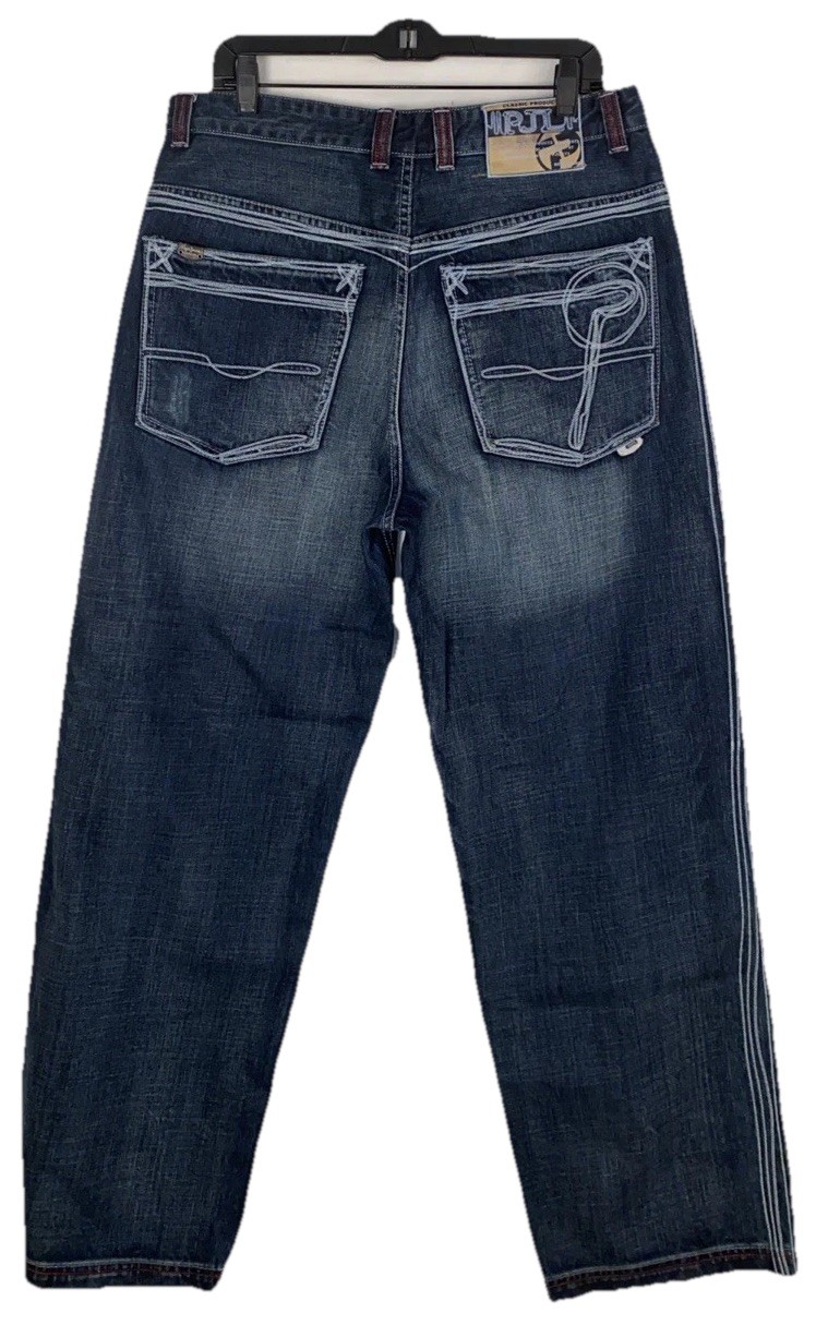 Vintage New Pepe Jeans Men's Size 34x31 Loose Baggy Wide Leg 1973 London NWOT image 3