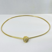 Accessocraft NYC Vintage Lion Head Gold Tone Skinny Waist Belt 24 in READ