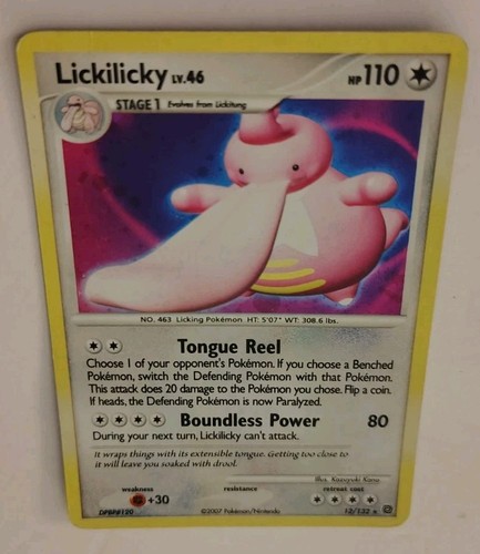 Pokemon Trading Card Lickilicky Secret Wonders 12/132 Holo Rare TCG