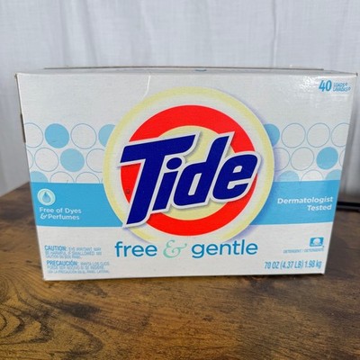 Tide Free & Gentle Powder Laundry Detergent 40 Loads/ 70oz NEW