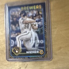 2024 Topps Series 1 Joey Wiemer Milwaukee Brewers Baseball Card #9 SSP
