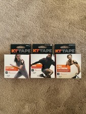 KT Tape - Elastic Kinesiology Athletic Tape, Lot of 3