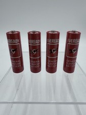 Vintage Eveready 1015 General Purpose Battery AA Red Black Cat Lot Of 4