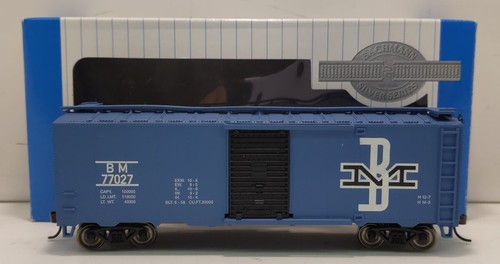 Bachmann 17048 HO Boston & Maine 40' vagón de carga de acero #77027 LN/caja | Condition: Used