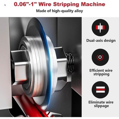 Versatile Electric Wire Stripper for 1-25mm Cables   Durable & User-Friendly