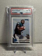 2019 Donruss Rated Rookie Miles Sanders PSA 8