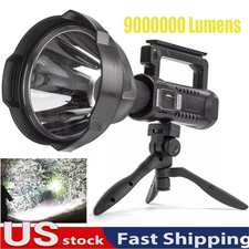 Spotlight 9000000 Lumens Handheld Hunting Flashlight Led Spot light Rechargeable