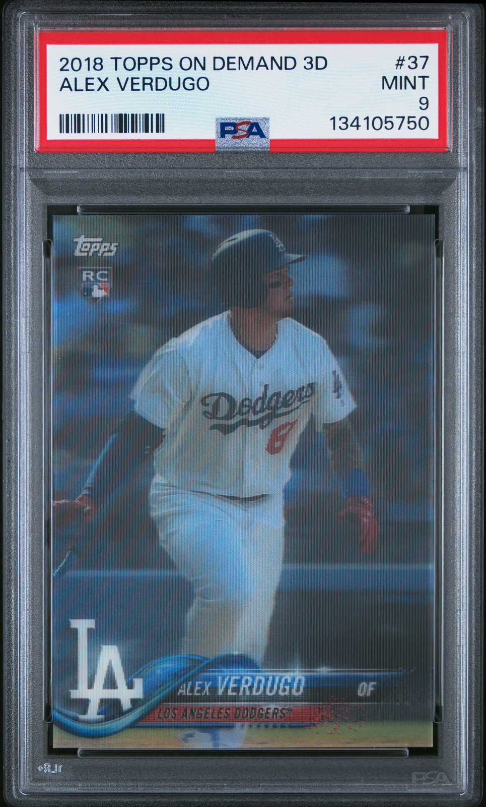 2018 TOPPS ON DEMAND 3D #37 ALEX VERDUGO PSA 9