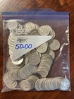 90% silver franklin half dollars roll $50 Face