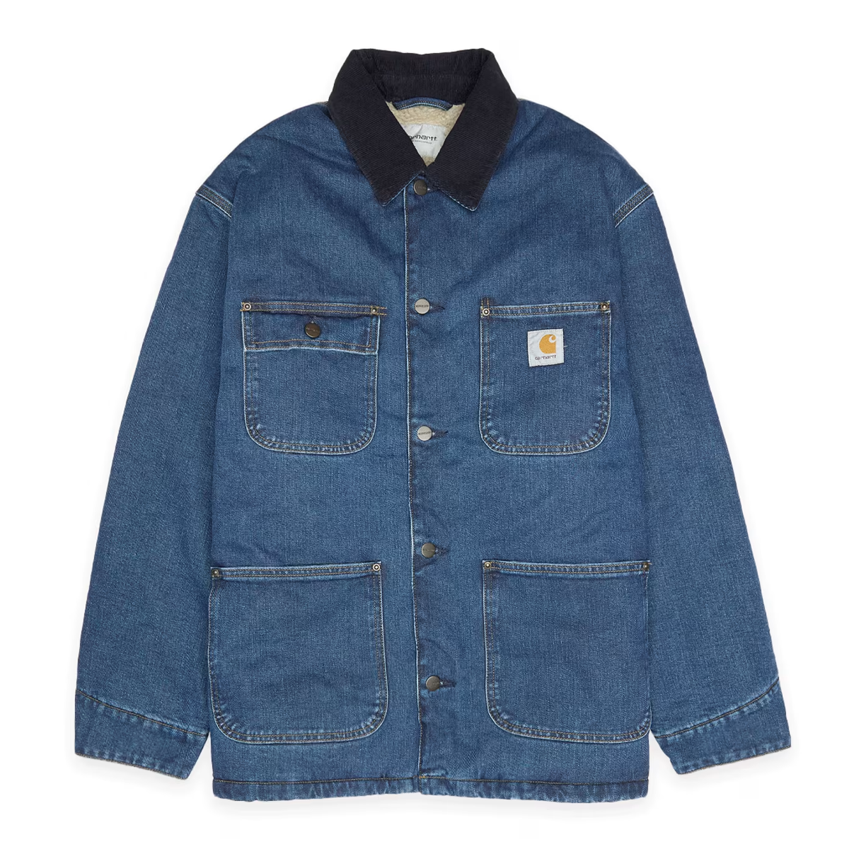 Carhartt WIP OG Chore Coat Winter Denim Blue Dark Navy Stone