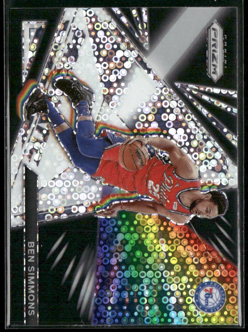 2021-22 Panini Prizm #12 Ben Simmons Prizmatic Prizms Hyper