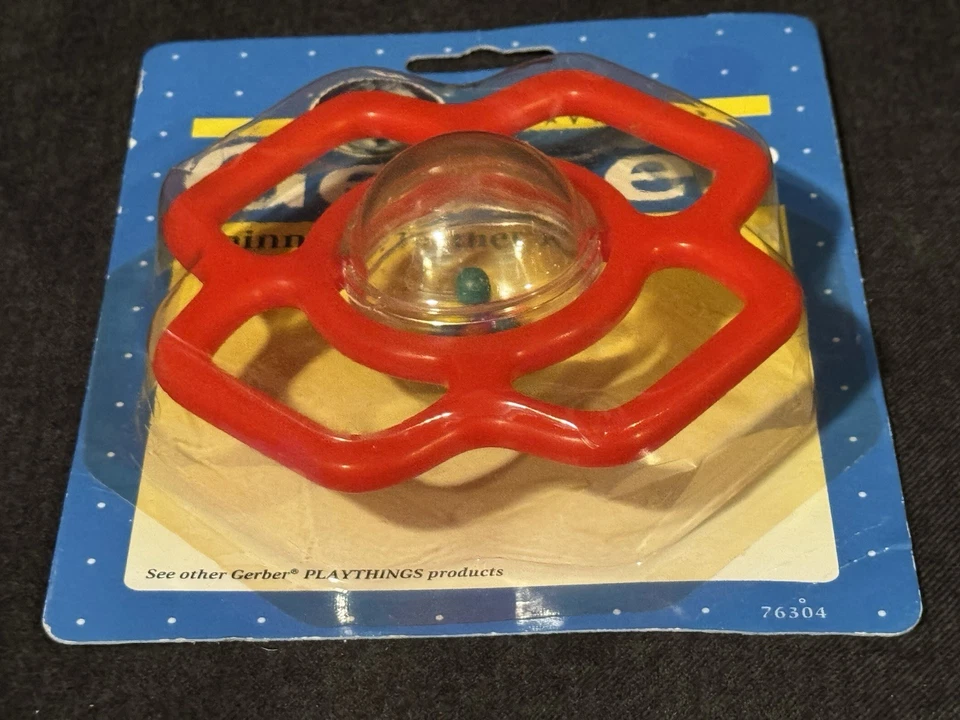 NEW Gerber Playthings 1991 Spinning Teething Ring Vintage Baby Toy NEW - Image 4 of 4