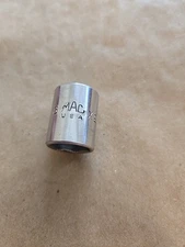 Mac Tools 3/8" Drive 5/8" 6PT SAE Shallow Chrome Socket USA X206