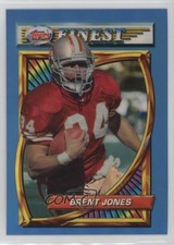 1994 Topps Finest Refractor Brent Jones #37 2s9