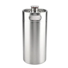 4L Mini Stainless Steel Beer Barrel With Spiral Cover Lid Practical Home Hot