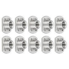 25Pcs Spot Weld Nuts M8 x 1.25mm Carbon Steel Double Tab Fastener Nut