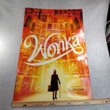 Wonka Movie 2023 27x40 Movie Theater Poster Teaser ORIGINAL  Real BP.0CWT003