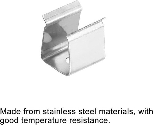 MECCANIXITY Rope Light Mounting Clips, 50 Pack Wall 8mm to 11mm, Silver