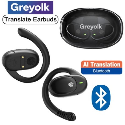 Greyolk Translation Earbuds Bluetooth Real Time 164 Language Translator Earphone