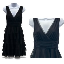 Calvin Klein Babydoll Dress 4 Cocktail Evening Prom NYE Party Occasion Stretch