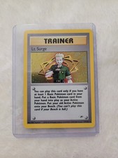 Pokémon Lt. Surge Trainer Gym Heroes 17/132 Holo Rare Unlimited English Card
