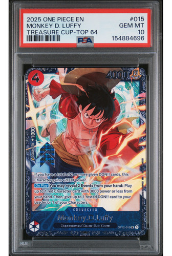 Monkey.D.Luffy (Treasure Cup 2025) graded PSA 10 for sale on eBay