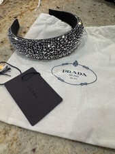 prada crystal embellished headband