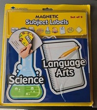 2x Learning Resources Magnetic Subject Labels...