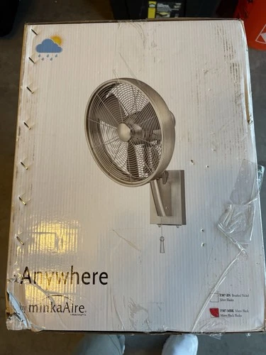 Minka-Aire ‎15 inch Oscillating Ceiling Fan - Matte Black (F307-MBK) - Picture 2 of 5