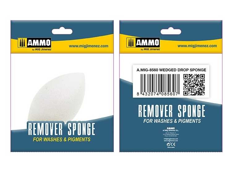 Ammo Mig A.Mig8560 - - Wedged Drop Remover Sponge