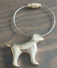 Gold Dog Keychain