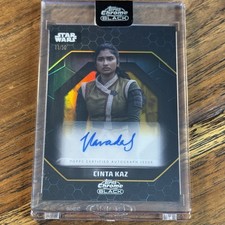 Varada Sethu Cinta Kaz 2024 Topps Chrome Black Star Wars GOLD 11/50 AUTO #ALS-VS