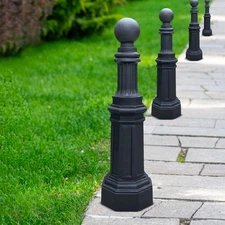 Bollard Post Classic Design for Driveway Commercial or Safety Guard 42 inches