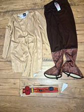 Star Wars Fancy Dress Costume Set Tunic Trousers Boot Covers Belt Size 7-8