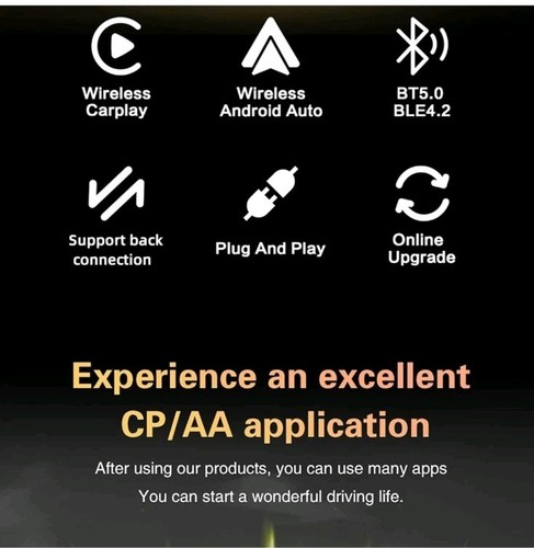 2 in 1 Wireless Android Auto & CarPlay Adapter,Plug and Play Keep The... - Picture 6 of 9