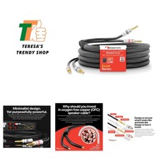 10ft OFC Speaker Wire with 24k Gold Plated Banana Plugs for Amplifiers