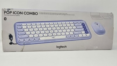 Logitech POP ICON Combo, Bluetooth Keyboard and Mouse Combo - Lilac