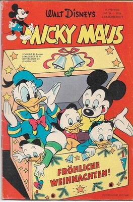 Walt Disney Micky Maus Nr. 26 - 2. Dezemberheft 1956.Weihnachten
