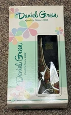 VINTAGE Daniel Green House Slipper Multicolor Gold Floral Size 6.5 Women’s