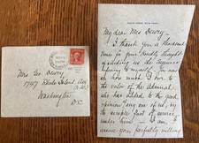 Rare ALS Admiral J.B. Coghlan Battle Of Manila Bay to Mrs. George Dewey Signed