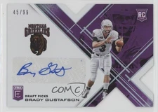 2017 Panini Elite Draft Picks Status Purple Die-Cut /99 Brady Gustafson Auto