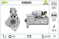 Valeo Anlasser 12V FüR MERCEDES-BENZ Sprinter 3,5-T 5-T Vw Crafter 30-35 30-50