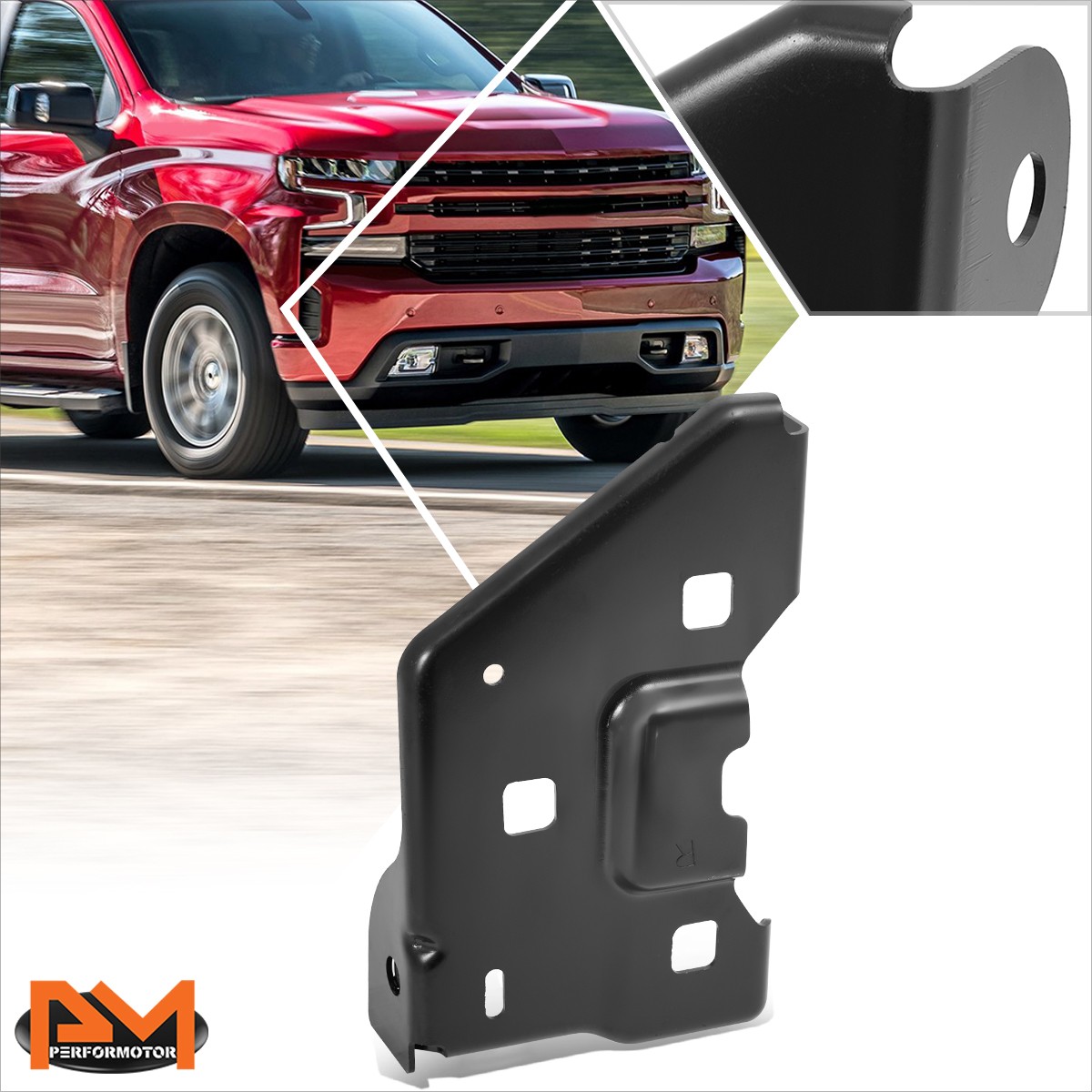 Front Bumper Bracket Retainer Set LH & RH For 2014-2015 Chevy Silverado Front Bumper Bracket Retainer Set LH & RH For 2014-2015 Chevy Silverado