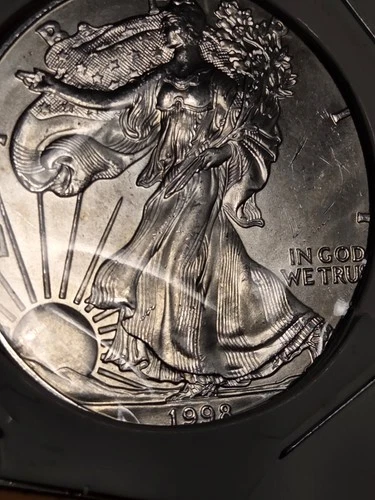1998 Walking LIBERTY 1OZ Bullion Silver Dollar
