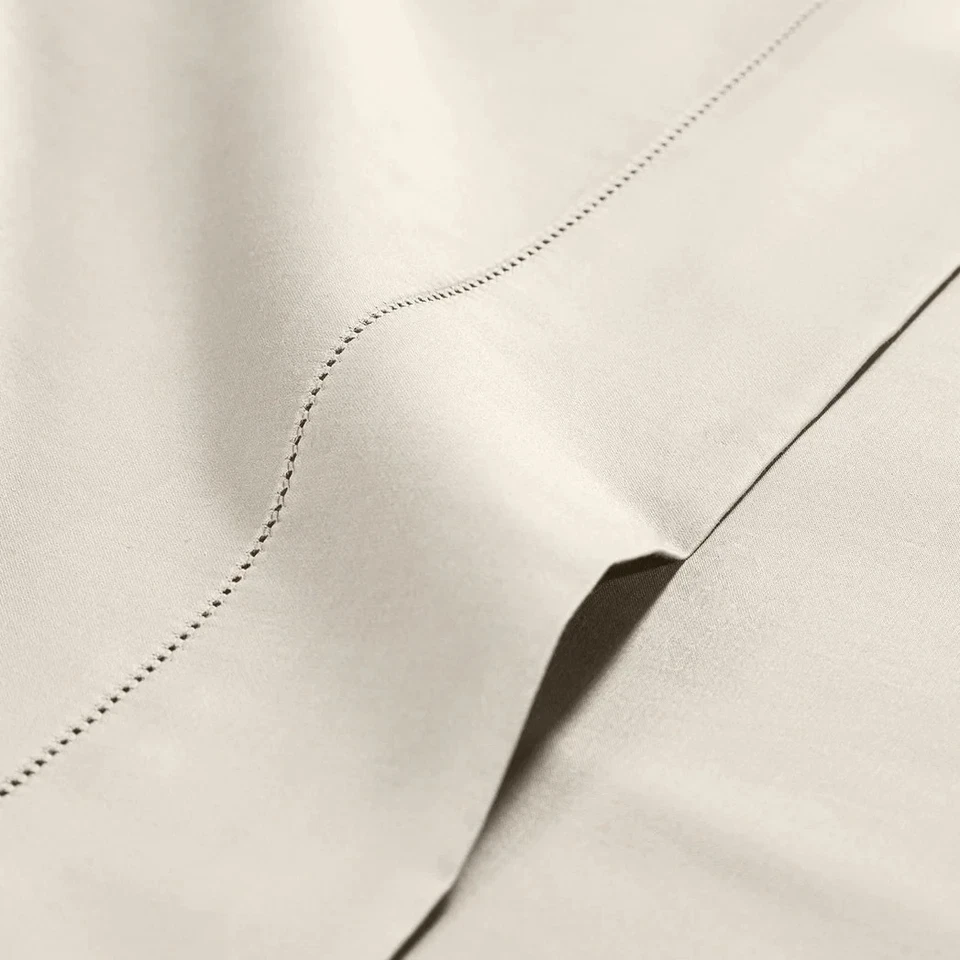 Completo Lenzuola In Raso Di Cotone Raso Matrimoniale Avorio Dreaming - Immagine 3 di 4