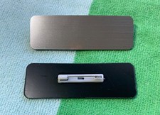 Name Plate Uniform Badges BLANK Silver Lot of 60