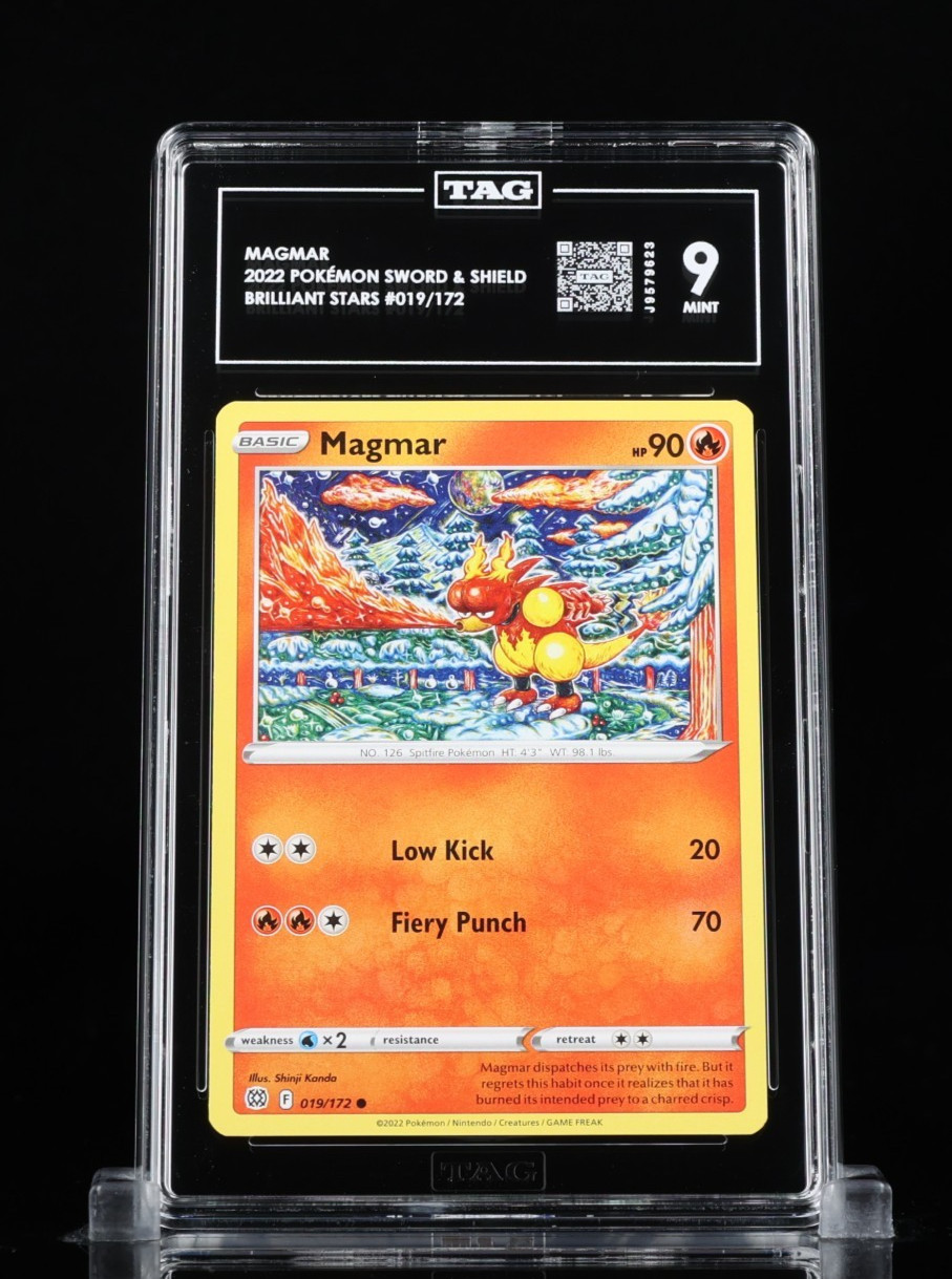 Magmar 19/172 Pokemon Brilliant Stars **POP 1**