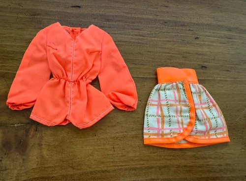 Vintage 1970 Mattel Barbie TANGERINE SCENE #1451 Outfit