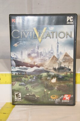 Sid Meiers Civilization V on DVD-ROM Original Box w/ Booklet, Tech